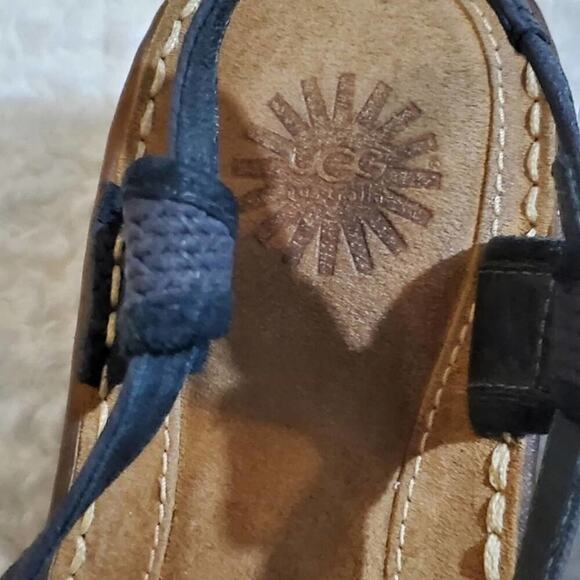 Ugg blue summer wedge sandals size 10 - Picture 4 of 7